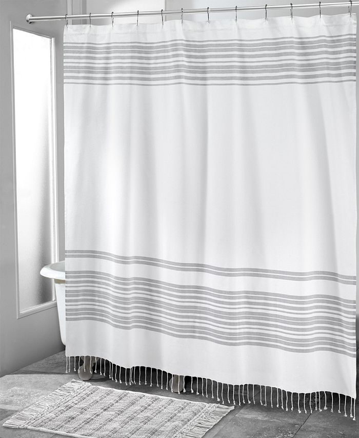 Avanti Hampton Stripe Shower Curtain, 72" x 72" & Reviews Shower