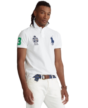 Polo Ralph Lauren Men's Custom Slim Fit Mesh Polo Shirt
