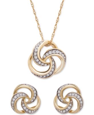 macy's love knot necklace