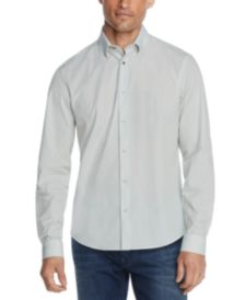 Men's Slim-Fit Basketweave Performance Dress Shirt