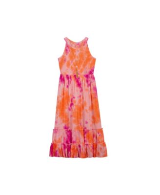 sleeveless tie dye maxi dress