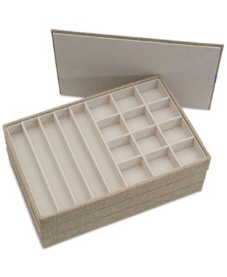 Stackable Jewelry Trays, Set of 3