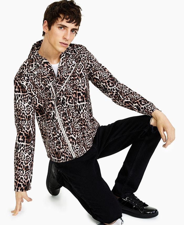 Inc leopard best sale jacket