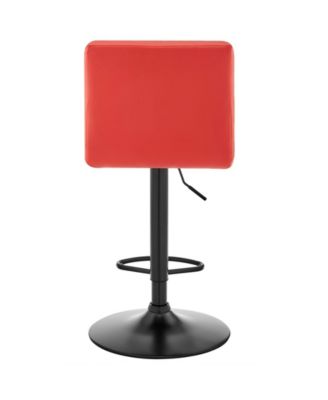 Duval Adjustable Faux Leather Swivel Bar Stool