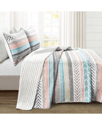 Hygge Geo 3 Piece Quilt Set, Full/Queen