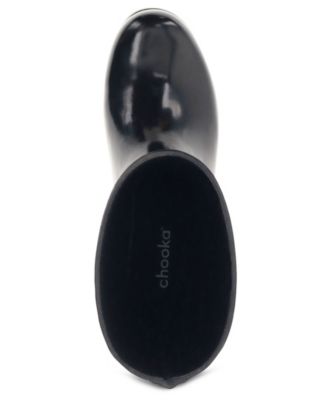 Women's Polished Mid Rain Boot