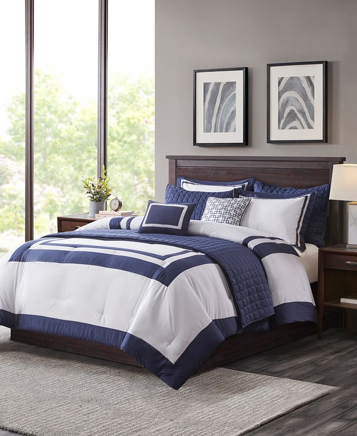 JLA Home Heritage 8Pc. Comforter Set, King Macy's
