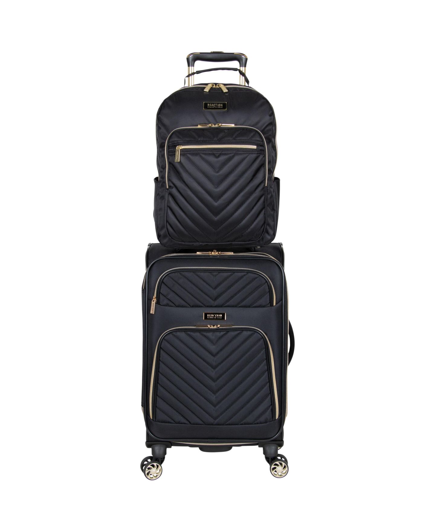 Рюкзак Kenneth Cole Reaction 2-Pc. Chelsea 20" Carry-On Matching 15" Laptop Set, цвет: Чёрный — фото 2