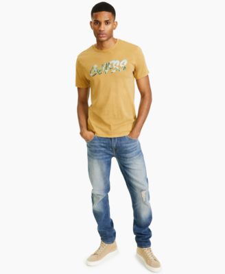 GUESS - Men's Eco Tropical Graffiti Logo Graphic T-Shirt