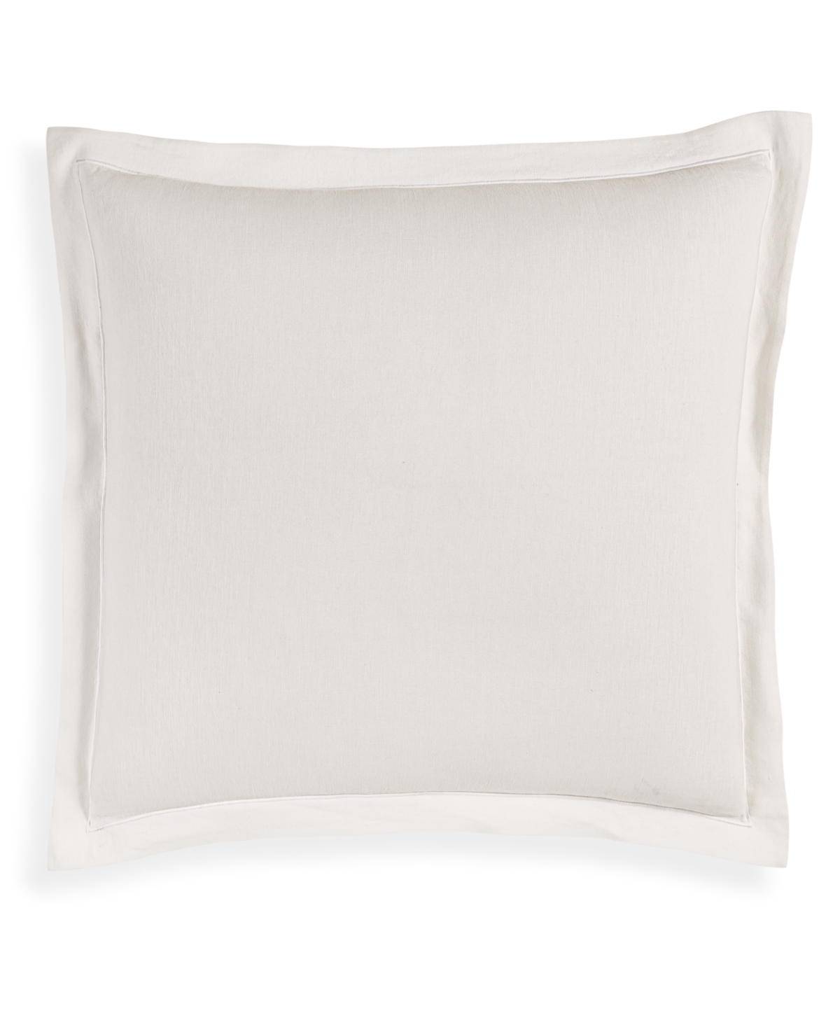 Linen/Modal Blend Sham, European, Created for Macy's - White