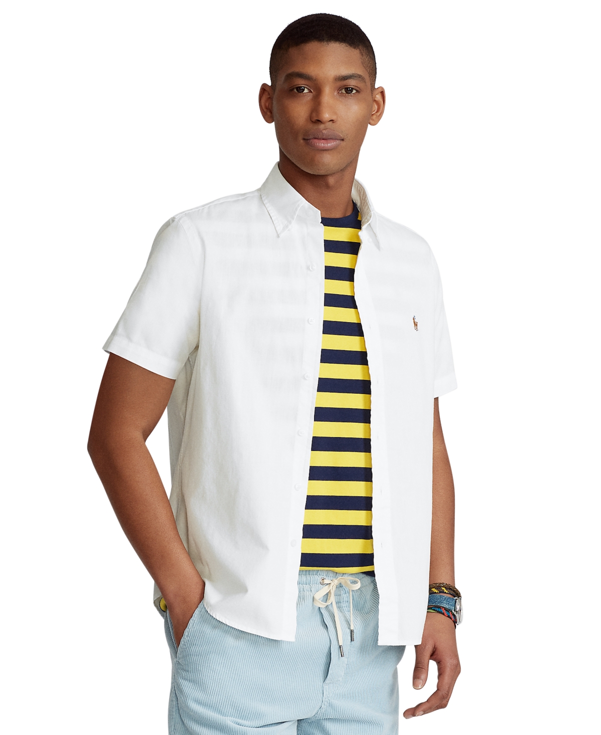 Polo Ralph Lauren Men's Classic-fit Chambray Shirt In White