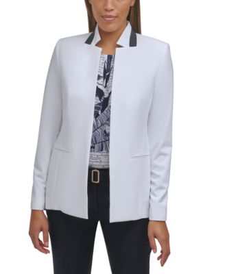 Calvin Klein Stripe-Trim Blazer 