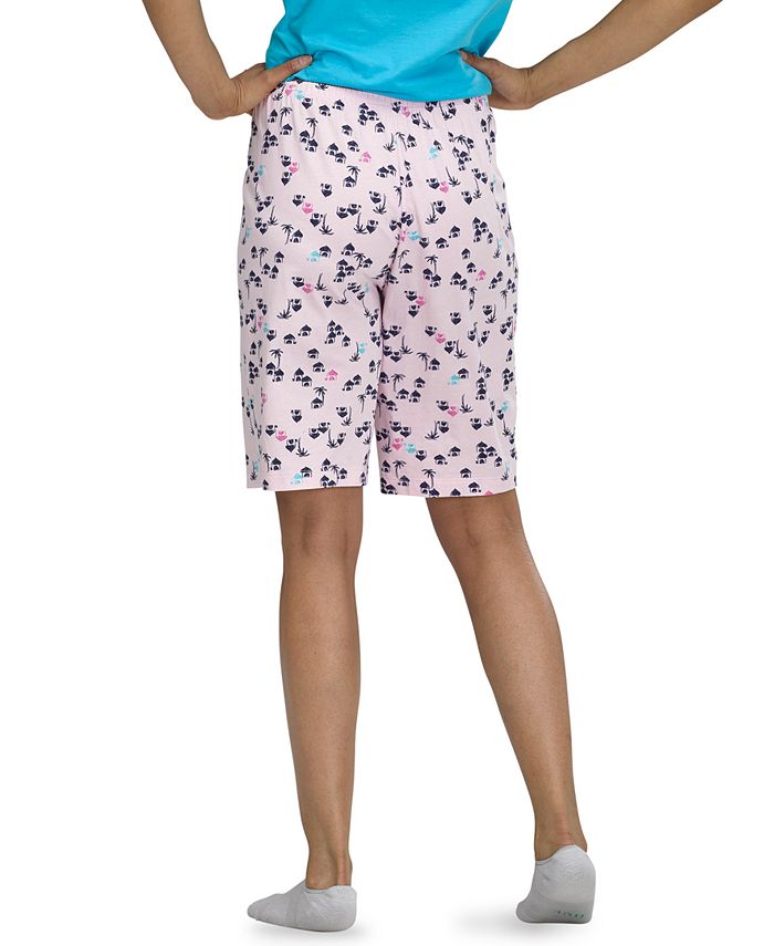 Hue Women's Flamingo-Print Ruffled Pajama Boxer Shorts - Macy's