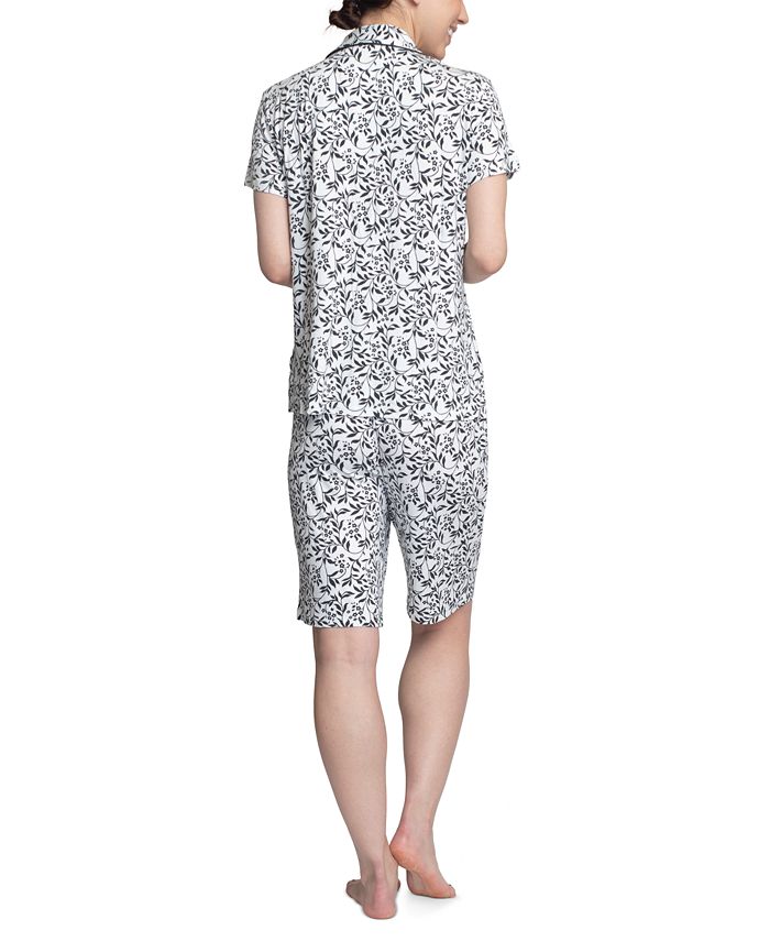 Hanes Printed Knit Bermuda Shorts Pajama Set & Reviews All Pajamas
