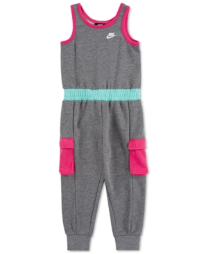 Nike Sportswear Kids' Nkg Colorblock Jumpsuit In Carbon