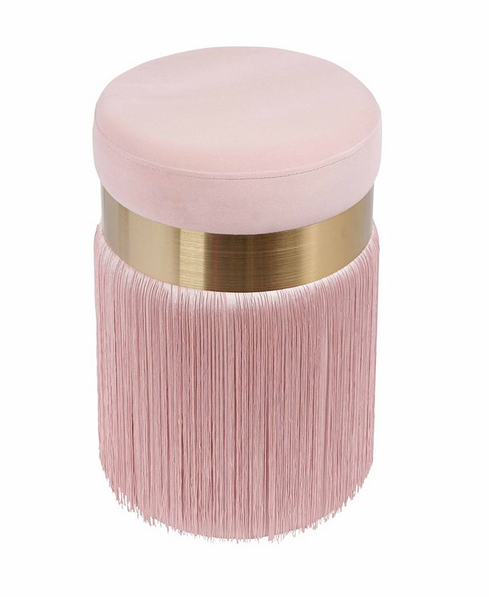 TOV Furniture Melody Tasseled Ottoman & Reviews Furniture Macy's