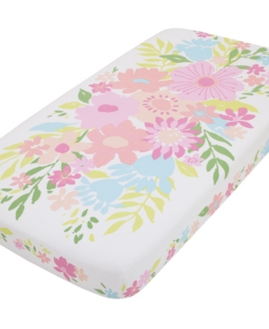 Nojo Floral Burst Flower 1 Photo Op Fitted Crib Sheet Bedding In Pink