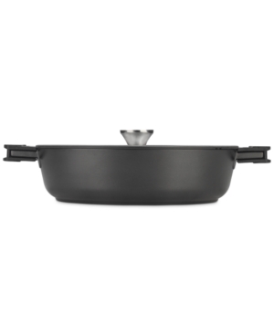 Shop Zavor Noir 6-qt. Cast Aluminum Saute Pan With Glass Lid In Black