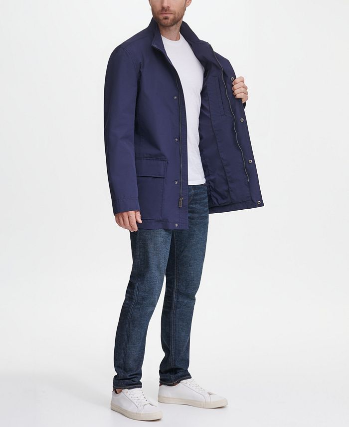 Cole Haan Men's Stand Collar Rain Jacket - Macy's