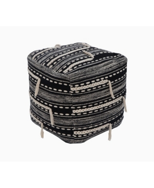 Shop Chic Home Spike Ottoman In Black