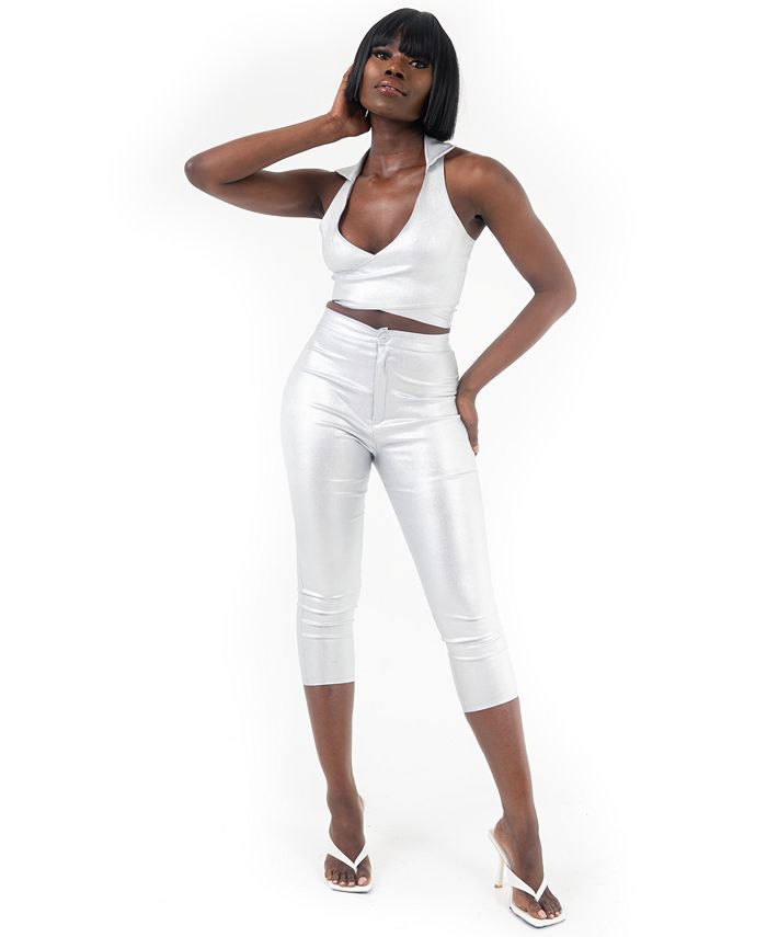 From Grayscale Grayscale Shimmer Capri Pants Macy s
