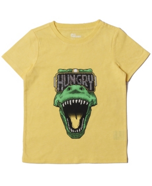 Little Boys Short Sleeve Flip Sequin Graphic T-shirt