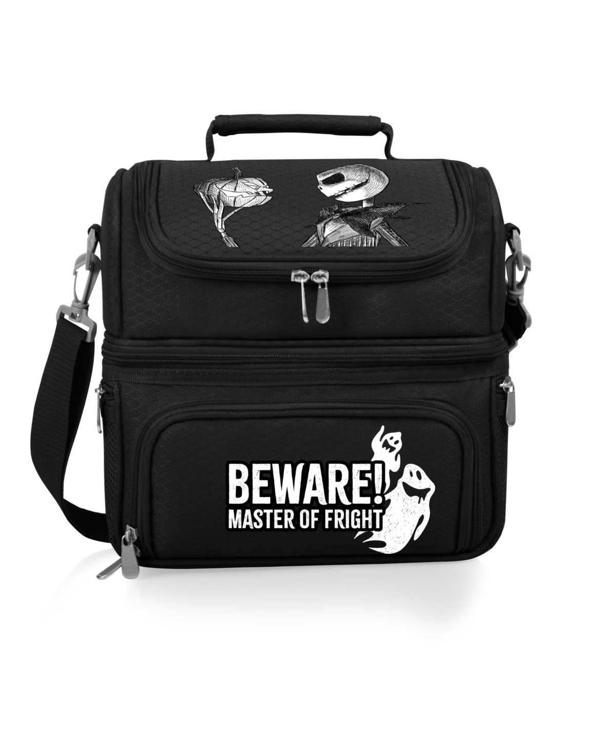 Disney's Nightmare Before Christmas Pranzo Lunch Cooler Bag, Set of 7 - Black