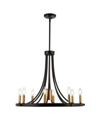Urbanna 9-Light Adjustable Iron Transitional Modern LED Chandelier