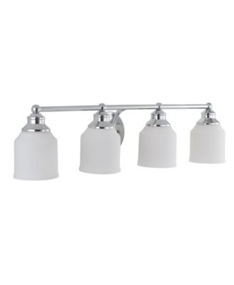 Lydia 4-Light Glass Farmhouse Cottage LED Vanity Light