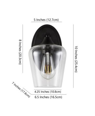 Jayne 1-Light Cottage Rustic LED Vanity Light