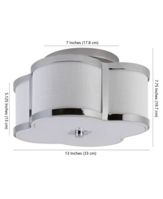 Quatrefoil Scalloped Shade Classic Glam LED Flush Mount