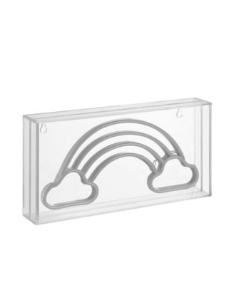 Rainhow Contemporary Glam Acrylic Box USB Operated LED Neon Light