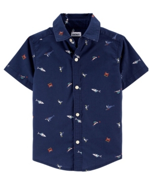 Baby Boys Nautical Button-Front Shirt