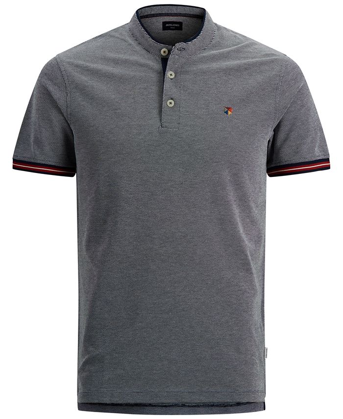Jack & Jones Men's Bluwin Band Collar Polo Shirt Macy's