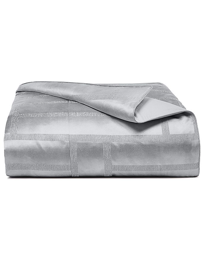 Hotel Collection Burnish Silver Duvet Cover, Full/Queen, Created for