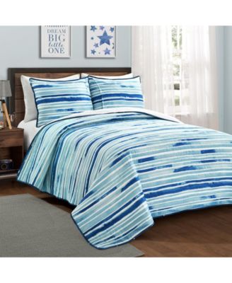 Kids Space Star Ombre 3-Pc. Quilt Set, Full/Queen