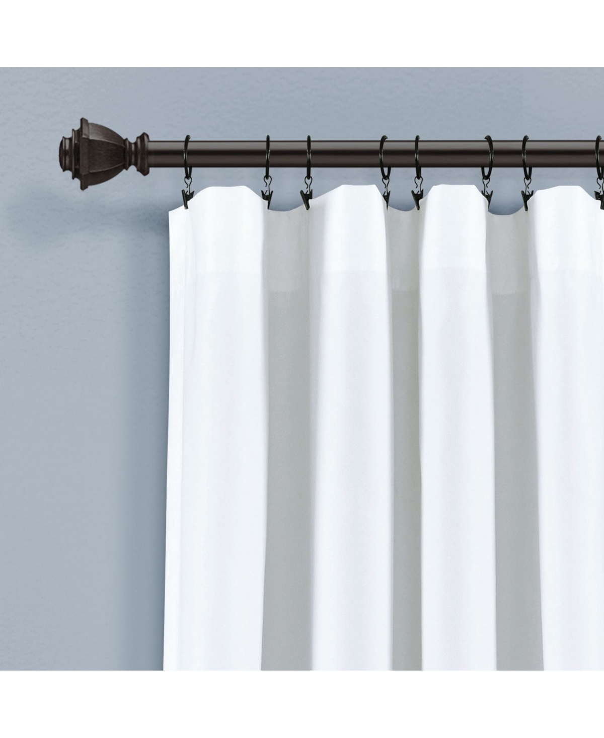 Lush Decor Kids Space Star Ombre Window Curtain Panels Set, 84" X 52" In Navy,white