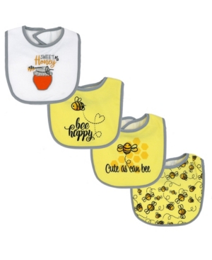 Baby Boys and Girls Interlock Bibs Pack of 4