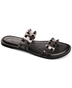 Wild Pair Ginnie Double-Band Slide Flat Sandals Created for Macy's Women's Shoes