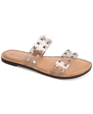Wild Pair Ginnie Double-Band Slide Flat Sandals Created for Macy's Women's Shoes