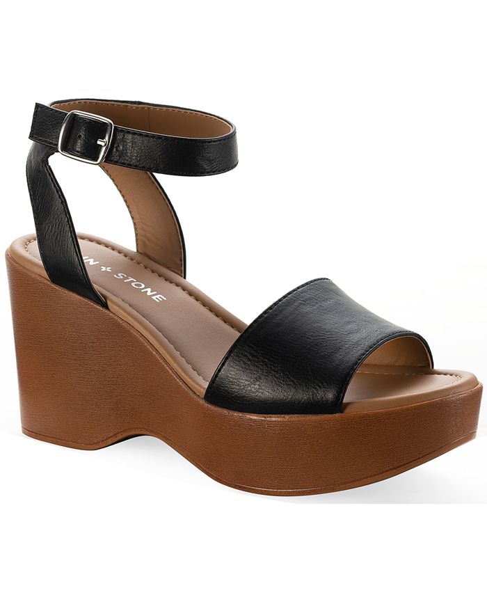 Sun + Stone Audreey Wedge Sandals, Created for Macy's - Macy's