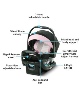 35 Infant Snugride Snuglock 35 Adjust Straps Infant Graco Snugride