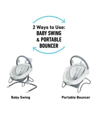 Soothe 'n Sway LX Baby Swing with Portable Bouncer
