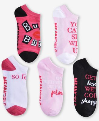 Planet Sox - 5-Pk. Mean Girls No-Show Socks