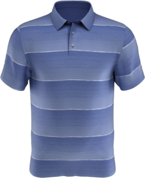 Big Boys Faded Space Dye Striped Short Sleeve Golf Polo Shirt