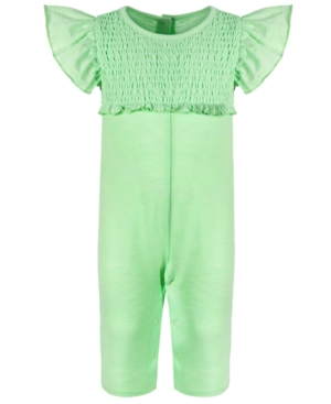 First Impressions Baby Girls Smocked Cotton Romper Created for Macy's