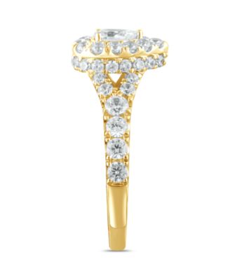 Diamond Pear-Cut Halo Bridal Set (2. ct. t.w.) in 14K White, Yellow or Rose Gold
