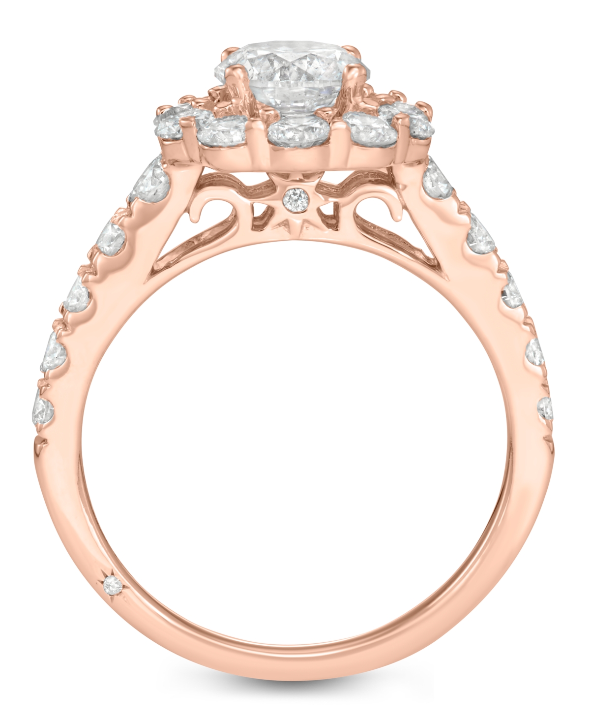 Marchesa Certified Diamond Bridal Set (4 ct. t.w.) in 18k White, Yellow or- Rose Gold
