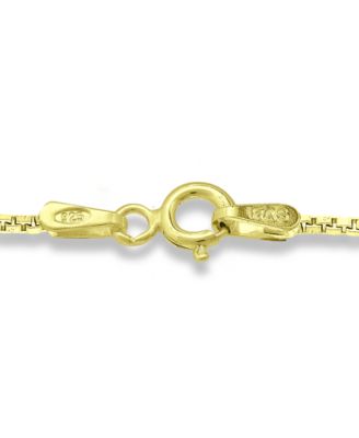 Box Link 20" Chain Necklace in 18k Gold-Plated Sterling Silver, Created for Macy's
