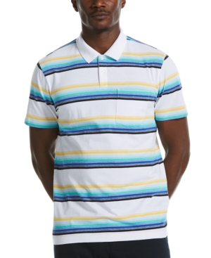 Original Penguin Men's Slim-Fit Large Multi Stripe Polo Shirt